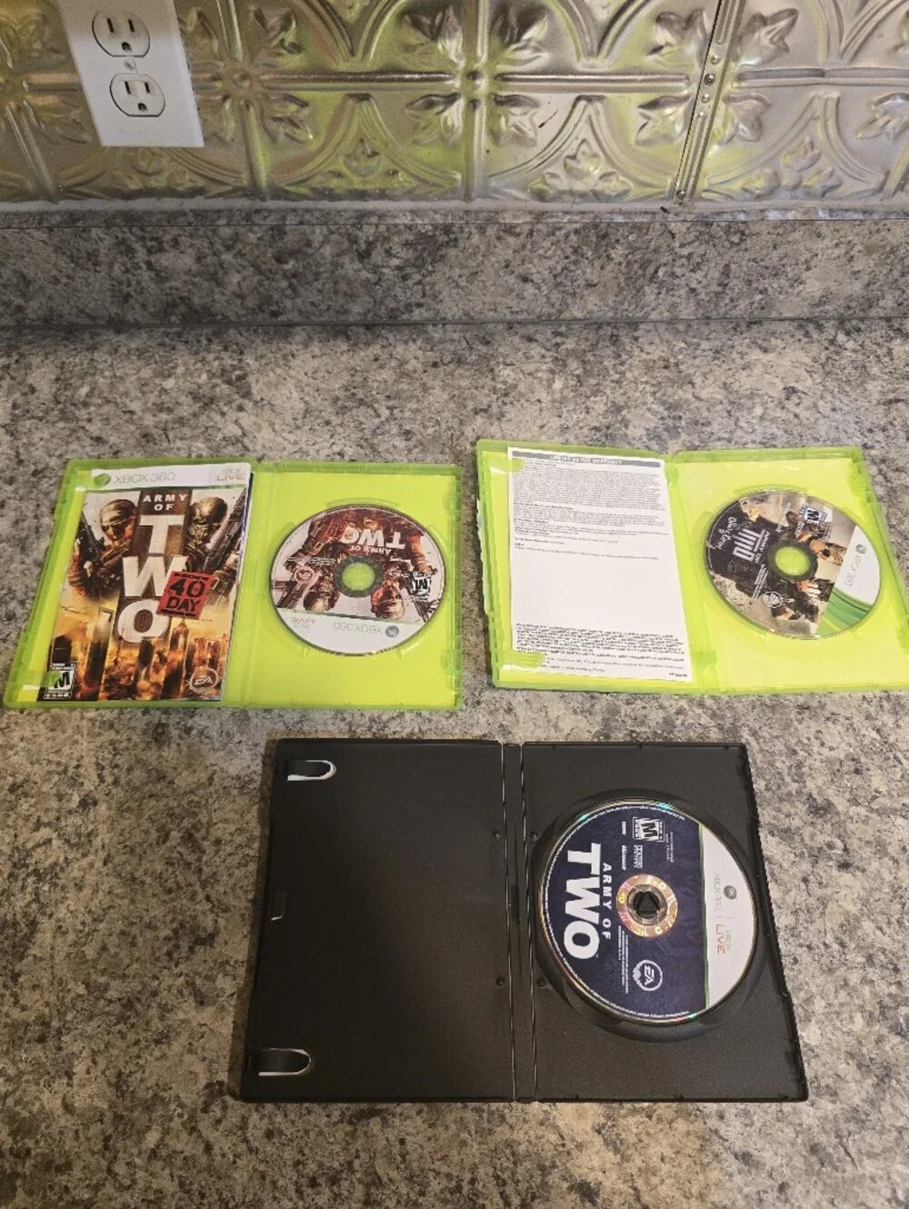 Army Of Two Xbox 360 Lot Bundle Of 3: Army Of Two,/40th Day/Devil’s Cartel